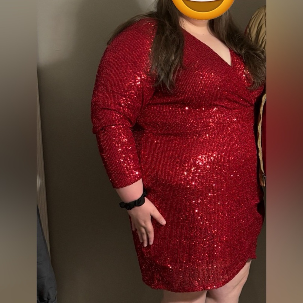 Torrid Sparkling Red Sequin Dress